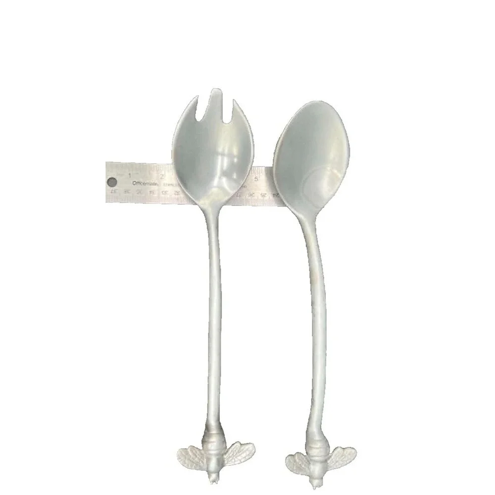 Mariposa Serving Spoon And Fork Salad Bee Set